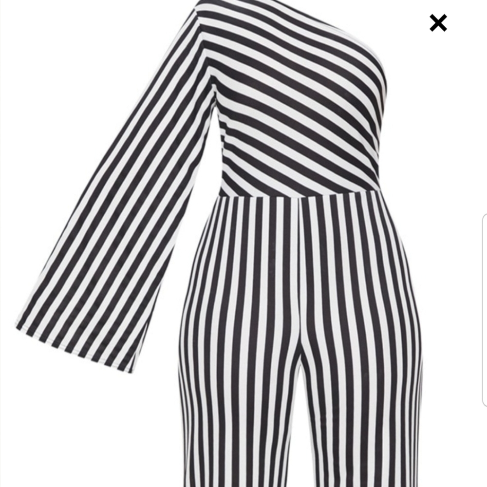 One shoulder jumpsuit